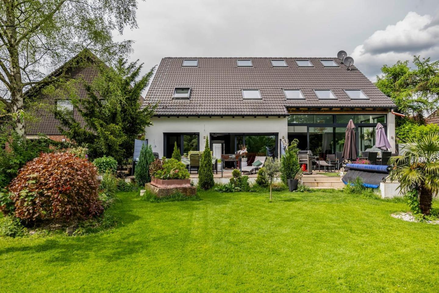 Wunderschoene Terrassenwohnung Mit Blick Ins Gruene! メーアブッシュ エクステリア 写真